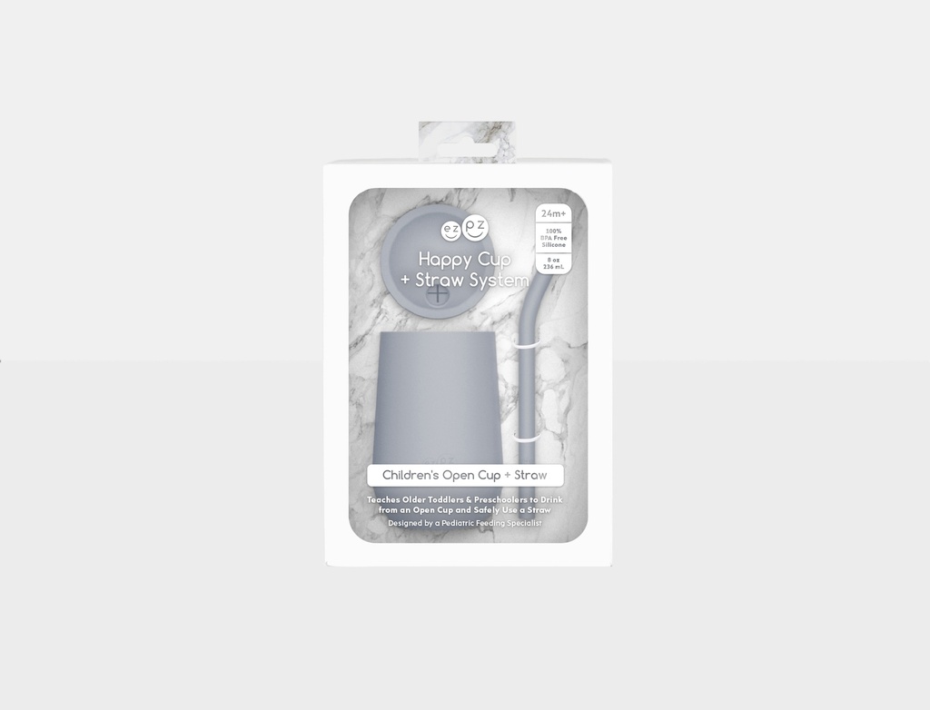 HAPPY CUP AVEC PAILLE ET COUVERCLE EZPZ