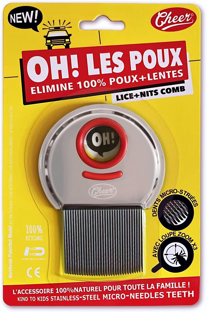 PEIGNE ANTI-POUX & LENTES OH!LES POUX CHEER
