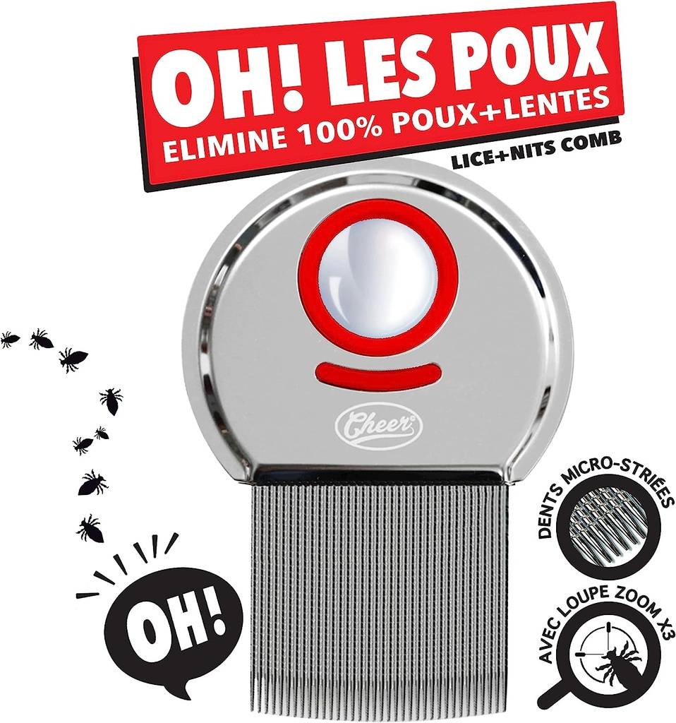 PEIGNE ANTI-POUX & LENTES OH!LES POUX CHEER