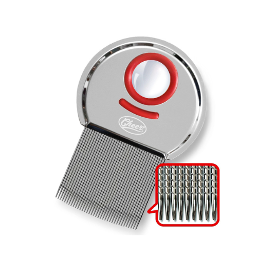 NITS & LICE COMB WITH MAGNIFIER OH!LES POUX CHEER