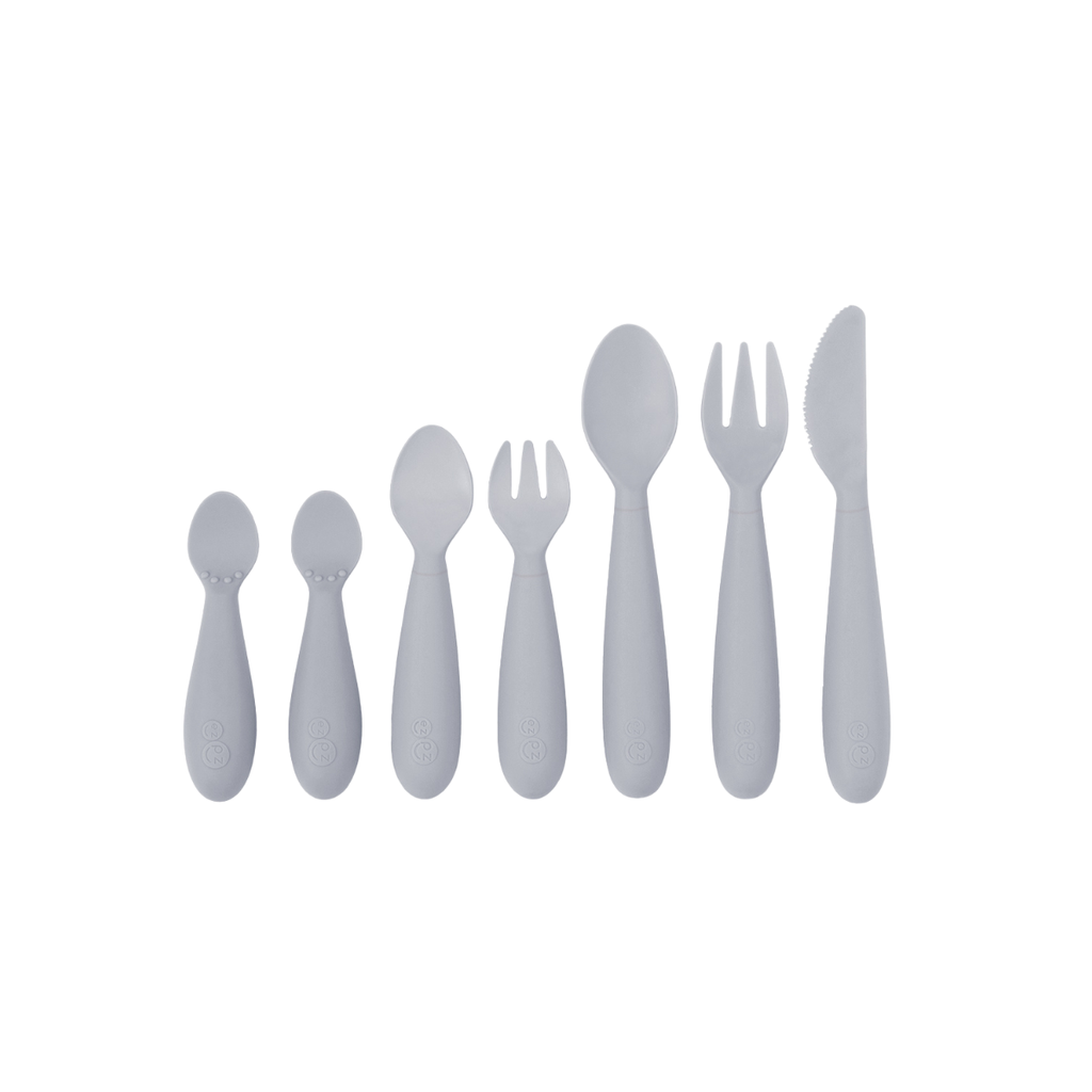 [EUDUP003] DEVELOPMENTAL UTENSIL SET EZPZ (GRIS ETAIN)