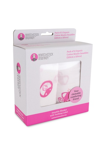 2-PACK SWADLES 120CM MATCHSTICK MONKEY