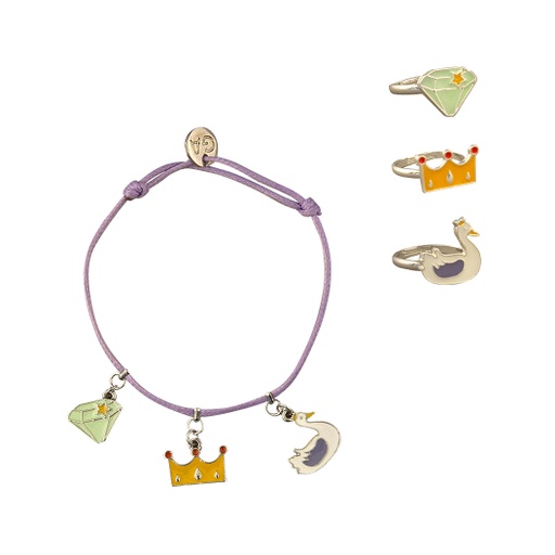 [A0211] SET ROYALTY BRACELET & RINGS